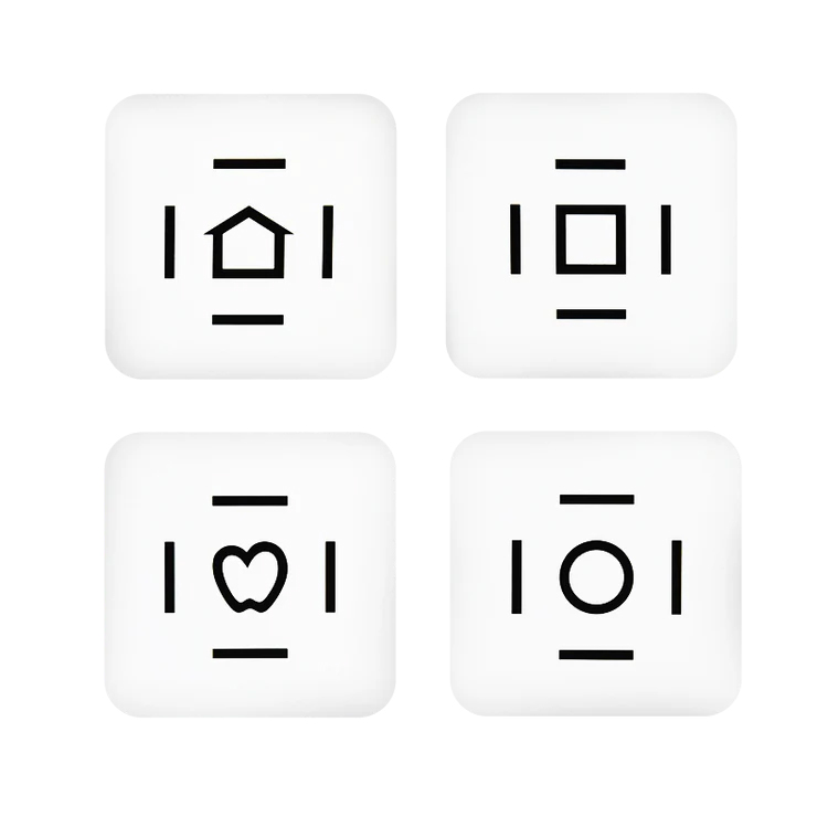 合圍視覺(jué)圖形抽認(rèn)卡-Crowded LEA SYMBOLS? Flash Cards