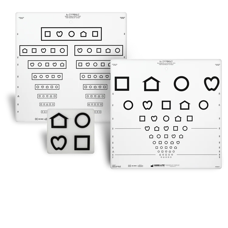 10行遠(yuǎn)距離圖形視覺(jué)測(cè)試卡圖-LEA SYMBOLS? 10 Line Distance Charts